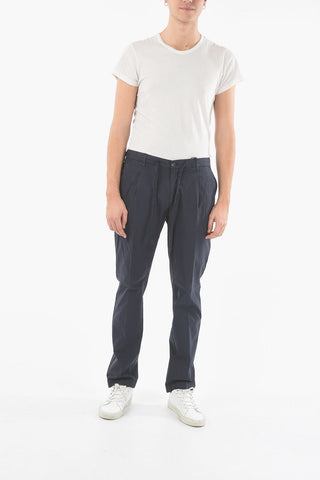 CC COLLECTION Pantaloni a 1 Pince in Cotone Stretch