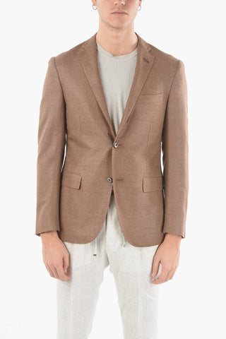 Silk and Virgin Wool GATE 2-button Blazer
