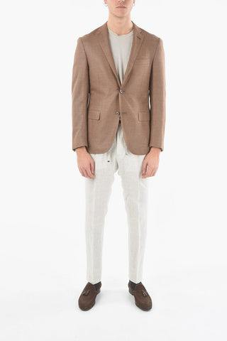Silk and Virgin Wool GATE 2-button Blazer