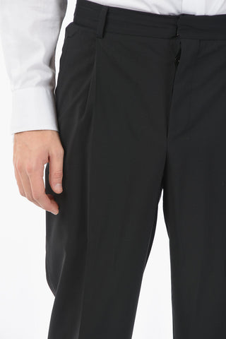CC COLLECTION Single Pleat Virgin Wool CERIM-RESET Pants