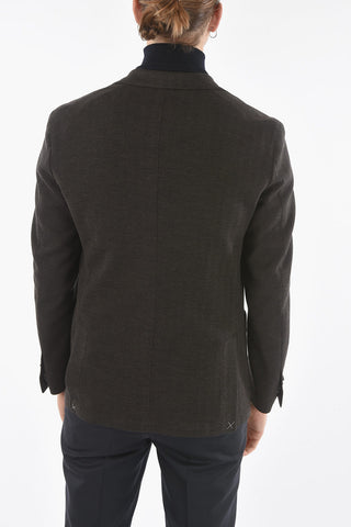 SPORTSWEAR Unlined Herringbone Blazer with Side Vents