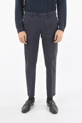 ID Cotton Stretch Chino Pants with Belt Loops