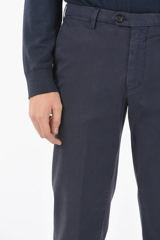 ID Cotton Stretch Chino Pants with Belt Loops