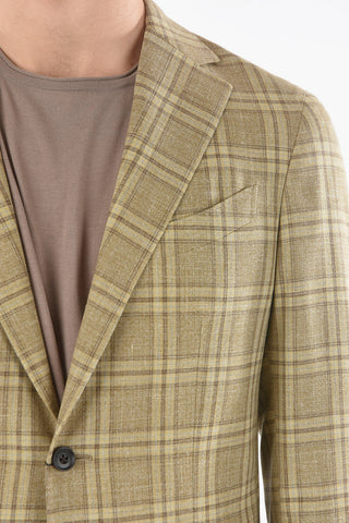 Plaid GATE Notch Lapel 2-button Blazer