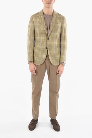 Plaid GATE Notch Lapel 2-button Blazer