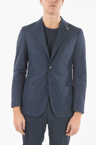 CC COLLECTION giacca a 2 bottoni REFINED due spacchi Con Spilla Dorata