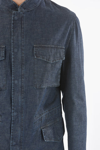 CC COLLECTION Denim Utility Jacket O.WEAR with Concealed Buttoning