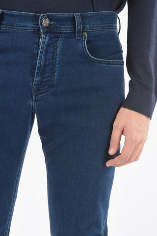 18cm Mid-wash 5 Pockets SLIGA INK Jeans
