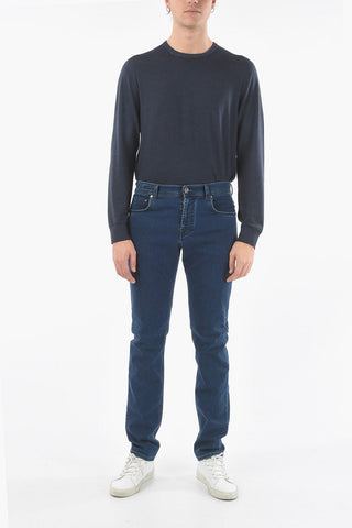 18cm Mid-wash 5 Pockets SLIGA INK Jeans