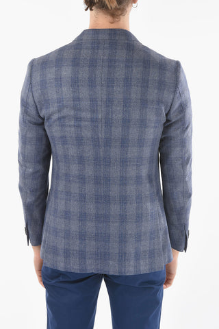 blazer ACADEMY SOFT plaid in seta