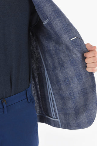 blazer ACADEMY SOFT plaid in seta