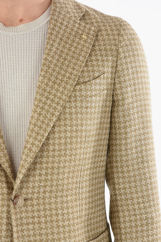 CC COLLECTION Two-Button Blazer REWARD Houndstooth and Classic Lapel