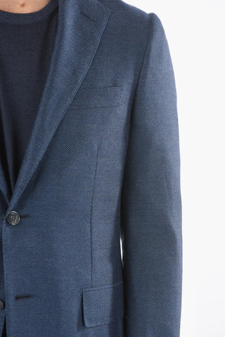 cashmere and silk side vents notch lapel LEADER SOFT 2-button blazer