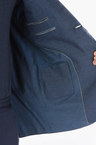 cashmere and silk side vents notch lapel LEADER SOFT 2-button blazer