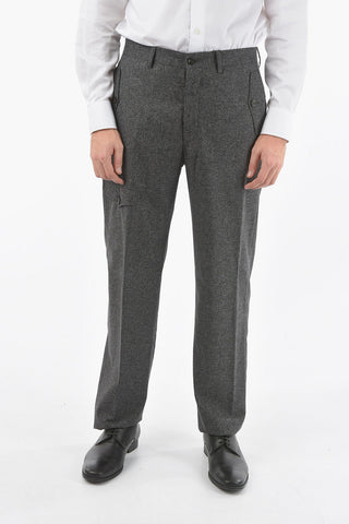 Plain Hem ACADEMY Pants with Belt Loops