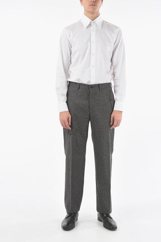 Plain Hem ACADEMY Pants with Belt Loops