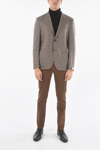 GATE Half-Lined Tattersall Blazer with Welt Pocket