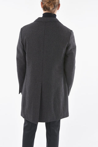 Half-Lined Tattersall Coat with Notch Lapel