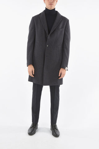 Half-Lined Tattersall Coat with Notch Lapel