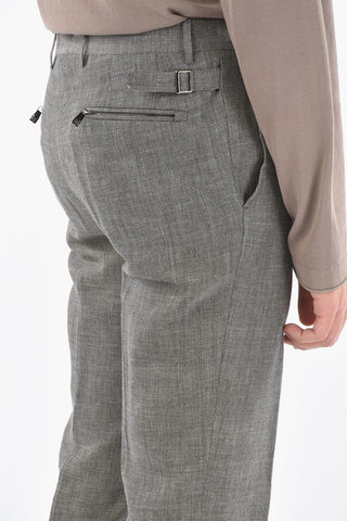Virgin Wool and Flax LEADER Jetted Pocket Chinos