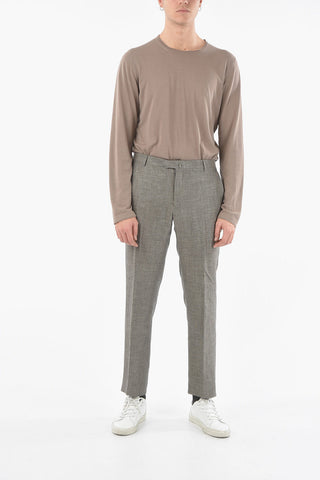 Virgin Wool and Flax LEADER Jetted Pocket Chinos
