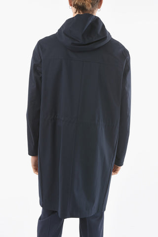 CC COLLECTION Solid Color Waterproof Jacket with Hood
