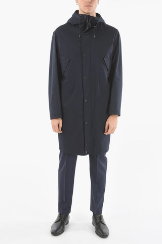 CC COLLECTION Solid Color Waterproof Jacket with Hood