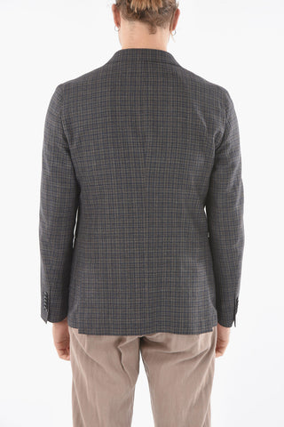 CC COLLECTION Check REWARD Side Vents 2-button Blazer