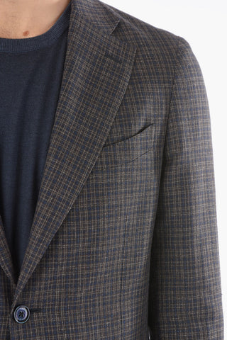 CC COLLECTION Check REWARD Side Vents 2-button Blazer