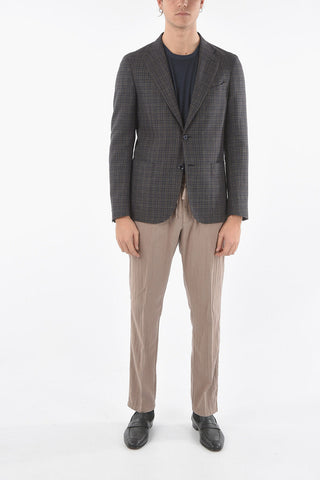 CC COLLECTION Check REWARD Side Vents 2-button Blazer