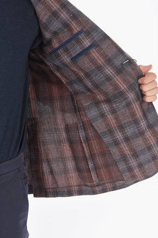 CC CCOLLECTION Two-Button Blazer RIGHT Checked with Patch Pocket