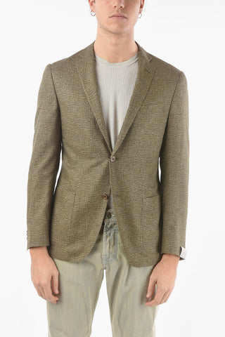 Silk Side vents and Notch Lapel GATE 2-Button Blazer