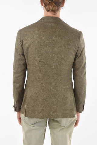 Silk Side vents and Notch Lapel GATE 2-Button Blazer