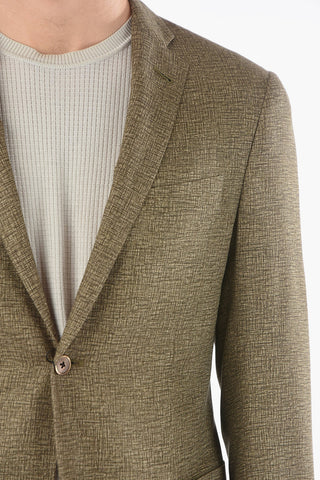 Silk Side vents and Notch Lapel GATE 2-Button Blazer