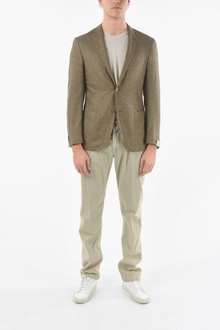 Silk Side vents and Notch Lapel GATE 2-Button Blazer
