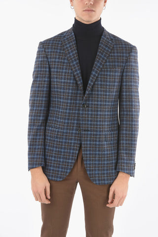 ACADEMY Lined Tattersall Blazer with Flap Pocket