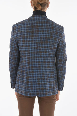 ACADEMY Lined Tattersall Blazer with Flap Pocket