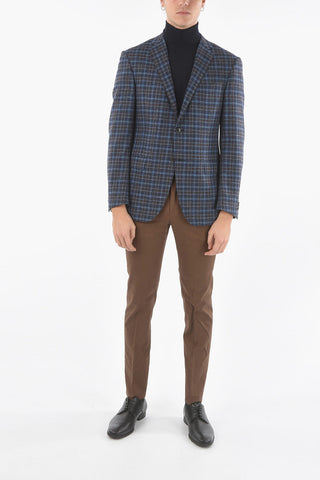 ACADEMY Lined Tattersall Blazer with Flap Pocket
