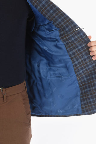 ACADEMY Lined Tattersall Blazer with Flap Pocket