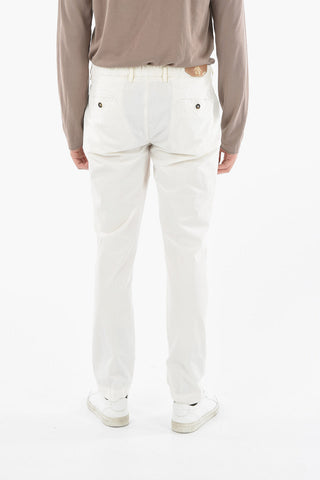 CC COLLECTION Single Pleat Stretch Cotton Pants