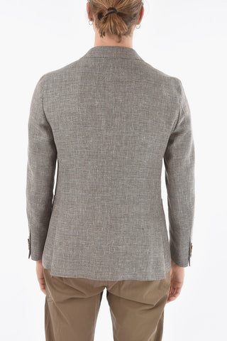CC COLLECTION Braided Fabric REWARD Blazer with Golden Pin