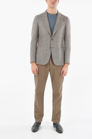 CC COLLECTION Braided Fabric REWARD Blazer with Golden Pin