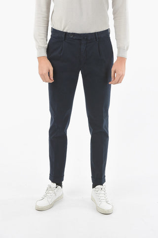 ID Cotton Stretch Cuffed Hem Pants