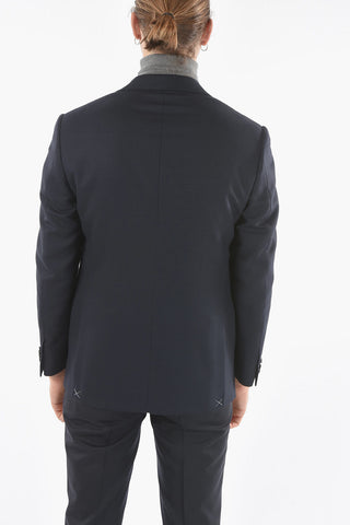 LEADER Lined Blazer with Flap Pocket and Side Vents