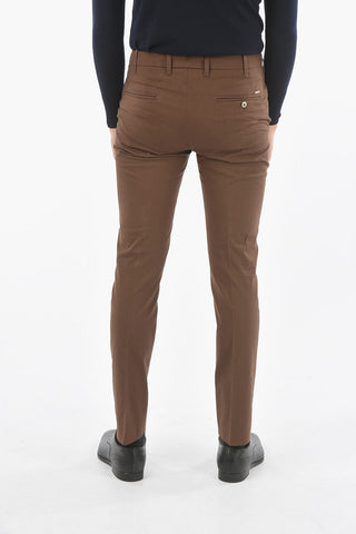 Pantalone Casual Sfoderato in Cotone con Cinque Tasche 