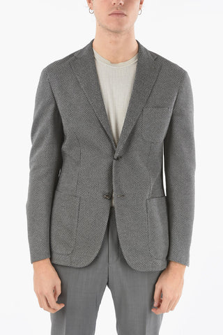 Cotton 2-Buttons Unlined Blazer