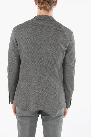 Cotton 2-Buttons Unlined Blazer