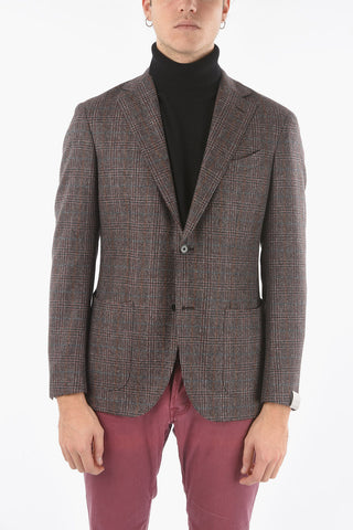 Half-Lined Tattersall GATE Blazer with Flush Pocket