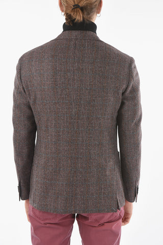 Half-Lined Tattersall GATE Blazer with Flush Pocket