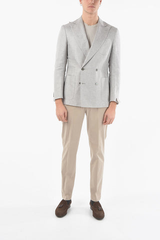 Blazer Doppio Petto ACADEMY SOFT in Lino e Seta